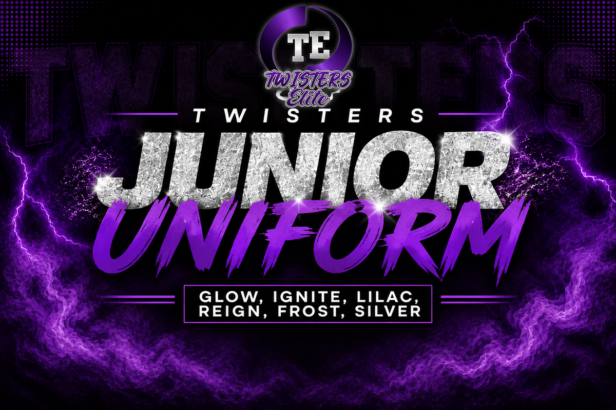 Twisters Elite Season 15 Uniform (GLOW, IGNITE, LILAC, REIGN, FROST, SILVER)