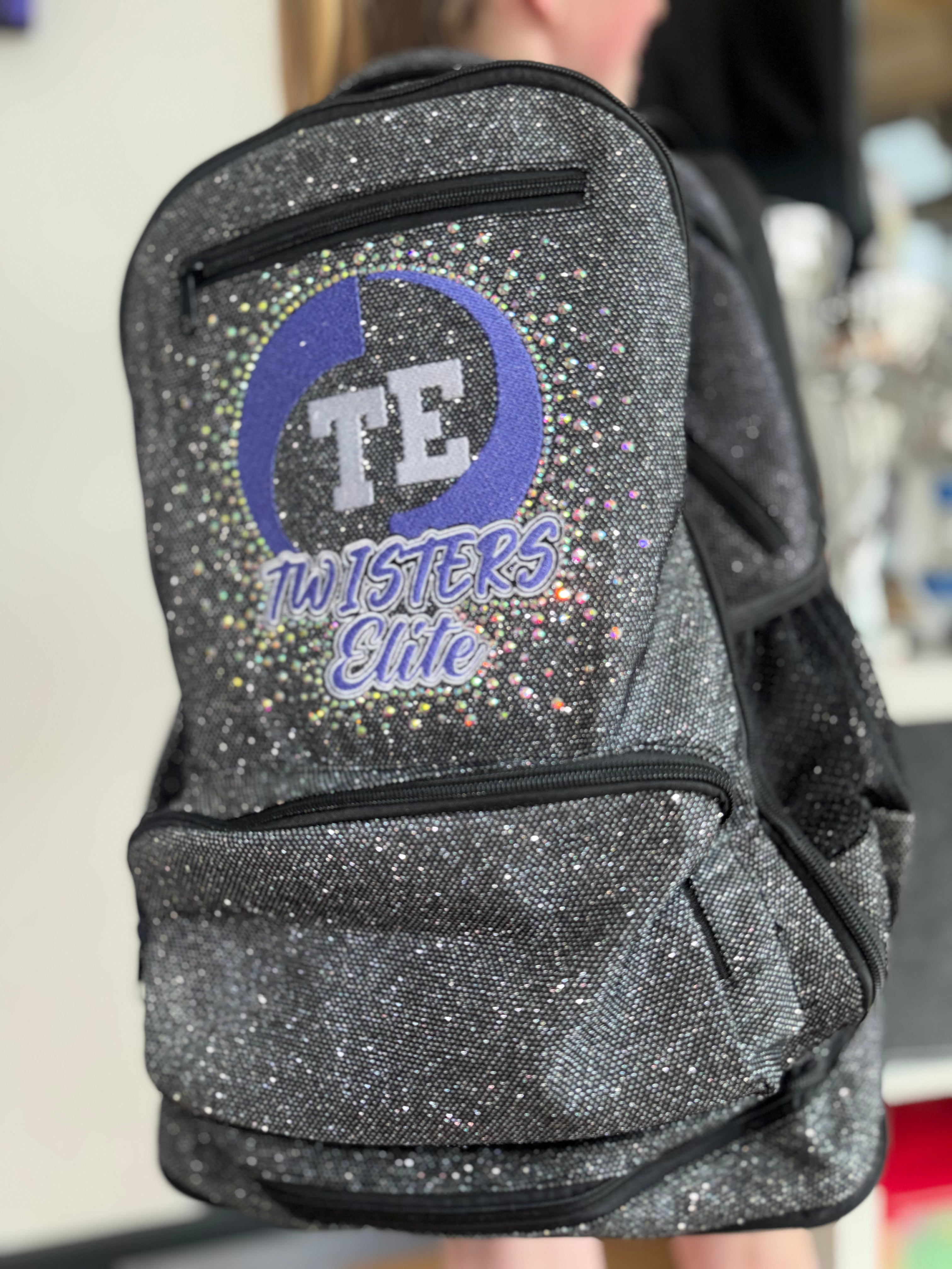 Embroidered Sparkle Twisters Elite Backpack✨