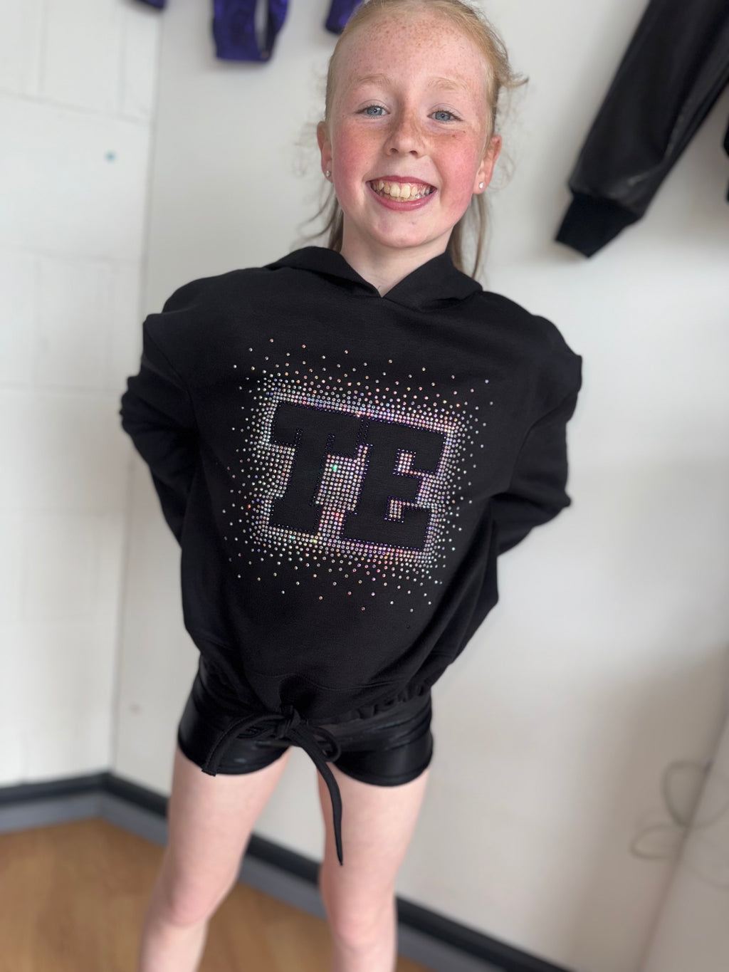 TE Cropped Diamond Hoodie